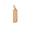 Pendentif en Or Jaune orné de Diamants