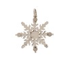 Pendentif Flocon de Neige en Or Blanc et Roses de Diamants