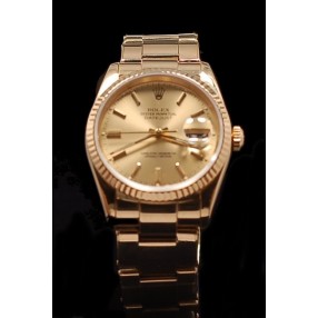 Montre ROLEX Oyster Perpetual Datejust Or 18 k