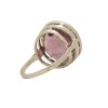 Bague surmontée d'une pierre mauve