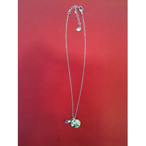 Collier Swarovski en métal rhodié et laque
