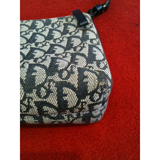 Pochette Christian Dior Vintage Logo bleu