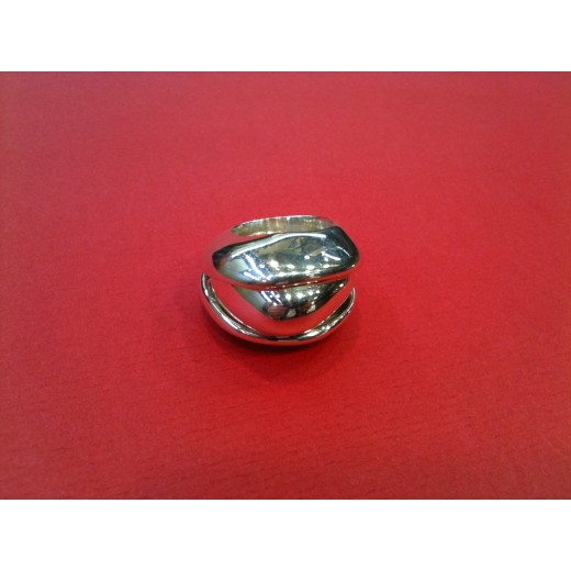 Bague Marc Deloche Triptyque en  argent 