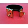 Bracelet Louis Vuitton Serrure en cuir noir