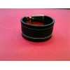 Bracelet Louis Vuitton Serrure en cuir noir