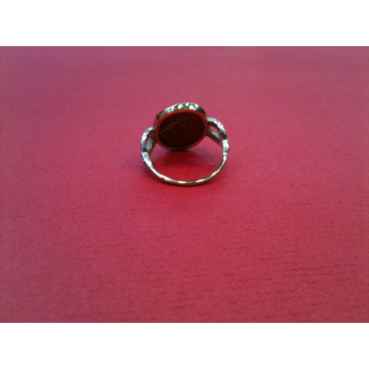 Bague Pascale Monvoisin en or et corail