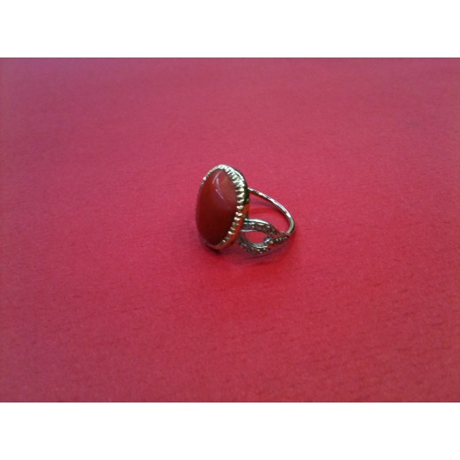 Bague Pascale Monvoisin en or et corail