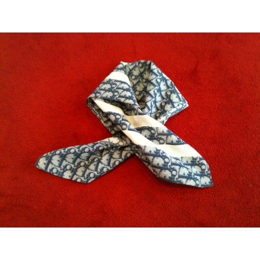 Foulard Dior Logo bleu 
