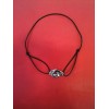 Collier sur cordon Dinh Van Menottes R20 en argent