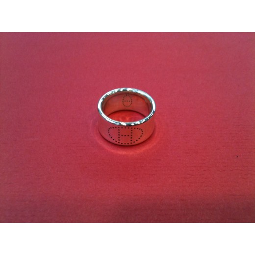 Bague Hermès Eclipse Ruban en argent