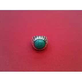 Bague Jalan en argent et turquoise