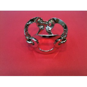 Bracelet Christian Dior en métal argenté
