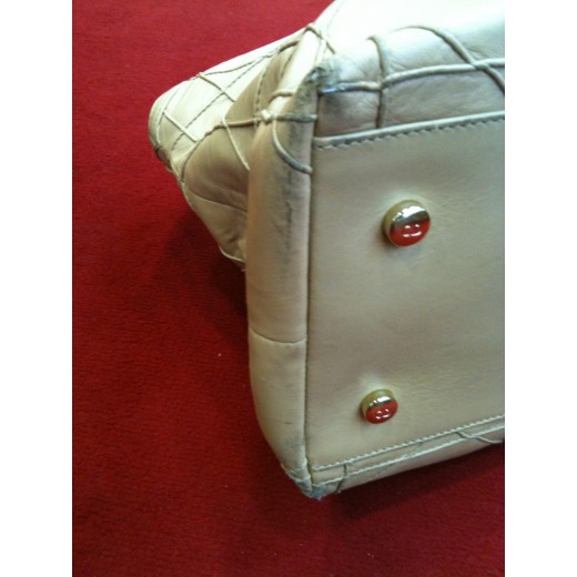 Sac Christian Dior Granville en cuir beige