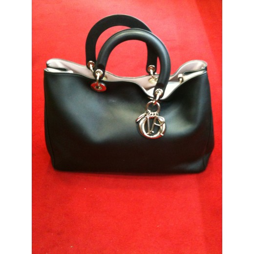 Sac Christian Dior Diorissimo Air GM en cuir noir