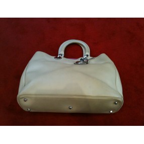 Sac Christian Dior Diorissimo Air GM en cuir beige