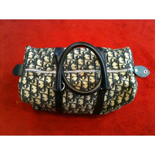 Sac Christian Dior Vintage Logo bleu