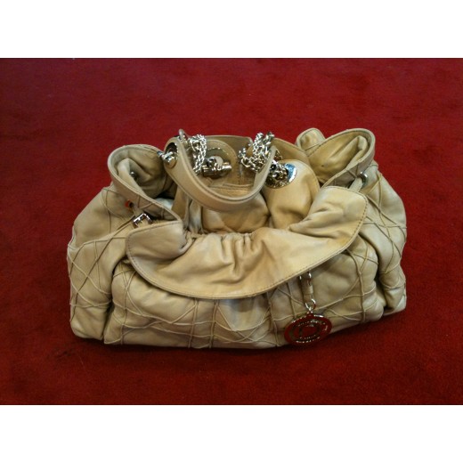 Sac Christian Dior Le 30 en cuir beige