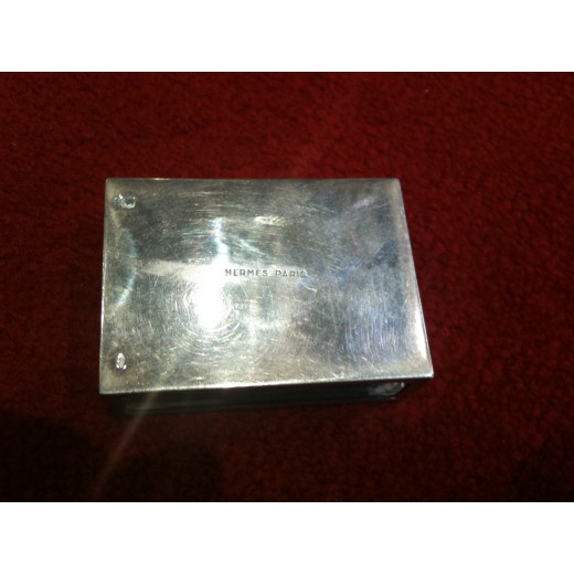 Etui Hermes pour boite d'allumettes en argent