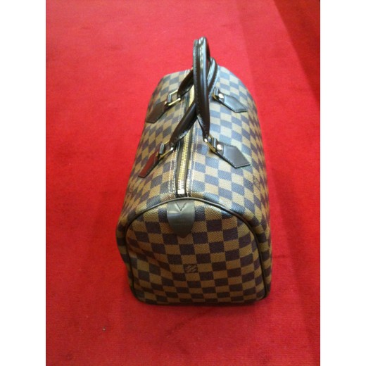 Sac Louis Vuitton Speedy 30 en toile damier ébène