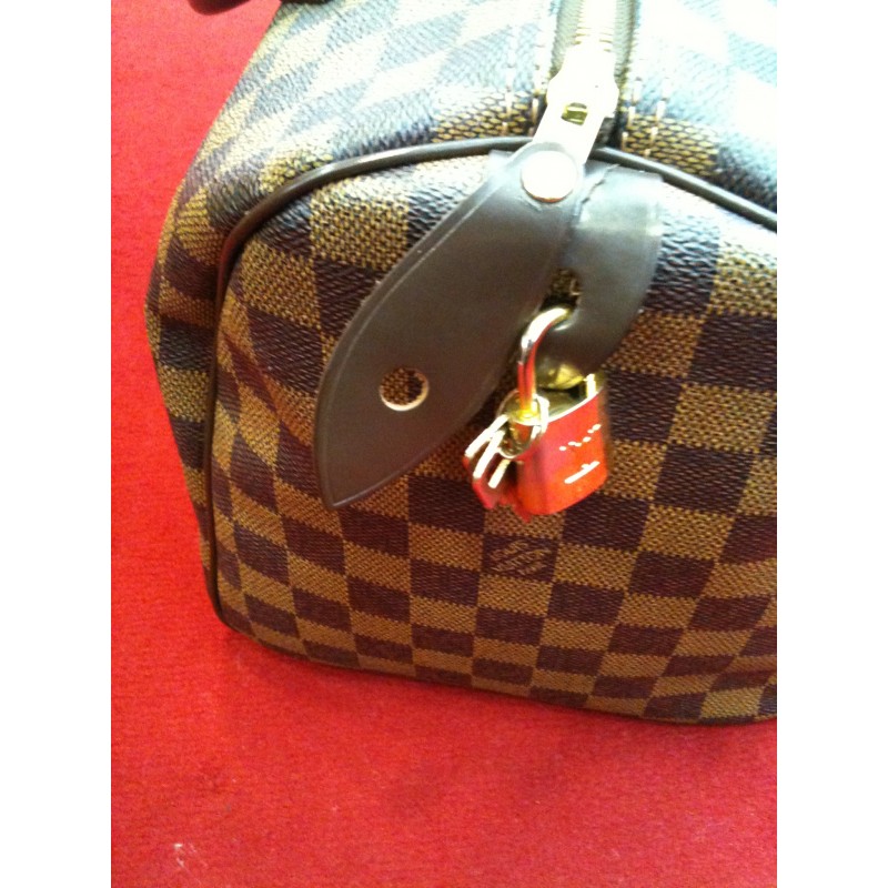 Sac Louis Vuitton Speedy 30 en toile damier ébène