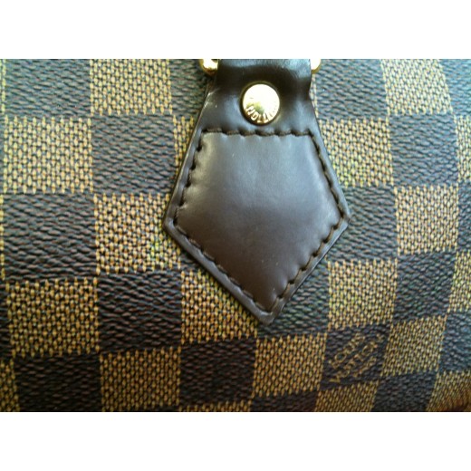 Sac Louis Vuitton Speedy 30 en toile damier ébène