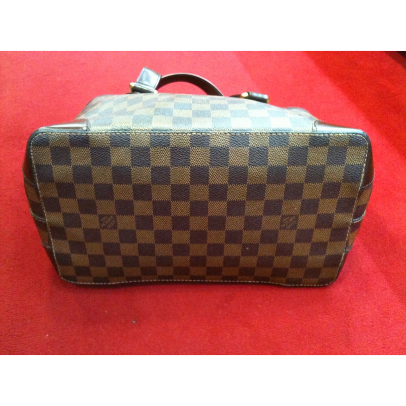 sac cabas louis vuitton hampstead en toile damier azur et cuir