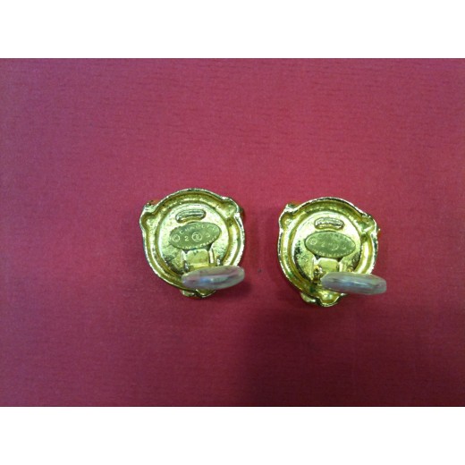 Boucles d'oreilles Chanel Perle Vintage