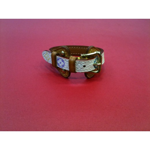 Bracelet Louis Vuitton en toile multicolore Monogram