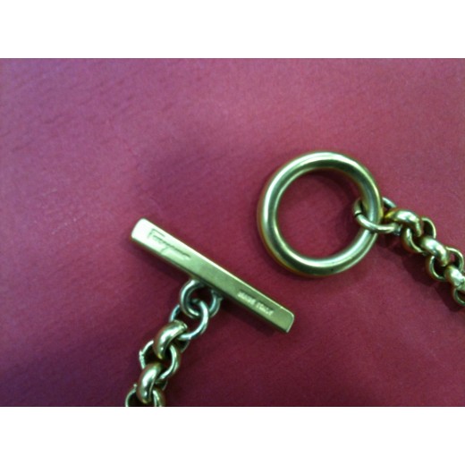 Collier Salavatore Ferragamo en métal doré
