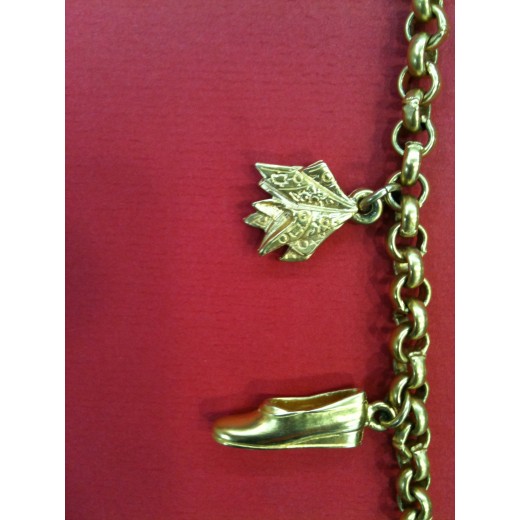 Collier Salavatore Ferragamo en métal doré