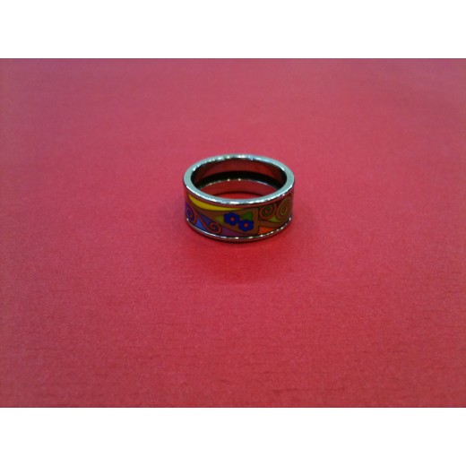 Bague Frey Wille Miss en émail et plaqué rhodium
