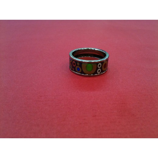 Bague Frey Wille Miss en émail et plaqué rhodium