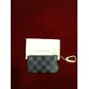 Pochette clés Louis Vuitton en toile damier ébène