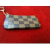 Pochette clés Louis Vuitton en toile damier ébène