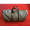 Sac de voyage Louis Vuitton Keepall 50 en toile damier