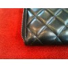 Portefeuille Chanel Gusset zip wallet noir