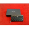 Portefeuille Chanel Gusset zip wallet noir