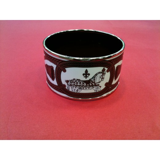 Bracelet Hermès Grand Apparat extra large  en émail