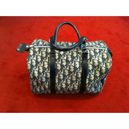 Sac Christian Dior Logo PM  bleu
