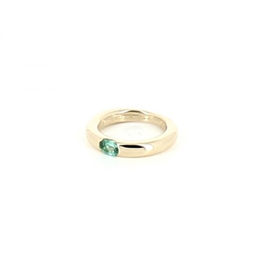 bague or et emeraude