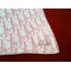 Foulard Dior Logo rose en soie