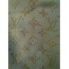 Châle Louis Vuitton Monogram Shine gris perle