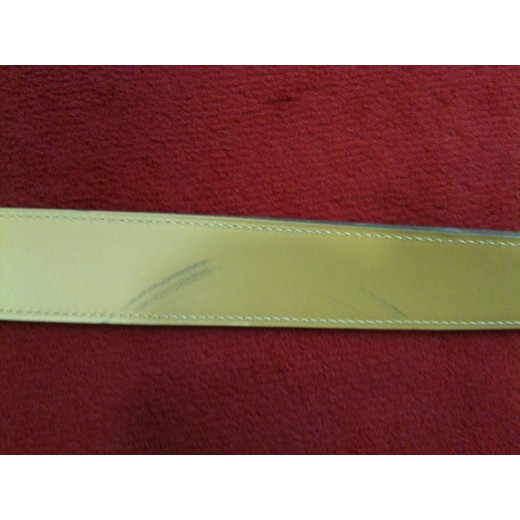 Ceinture Hermès Chaîne d'Ancre en cuir chocolat/camel 