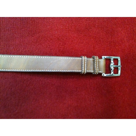 Ceinture Hermès Etrivière en cuir gold