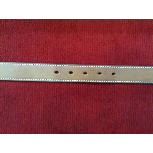 Ceinture Hermès Etrivière en cuir gold