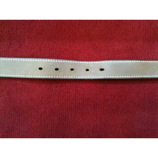 Ceinture Hermès Etrivière en cuir gold