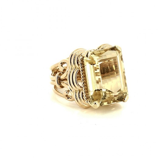 bague pierre jaune