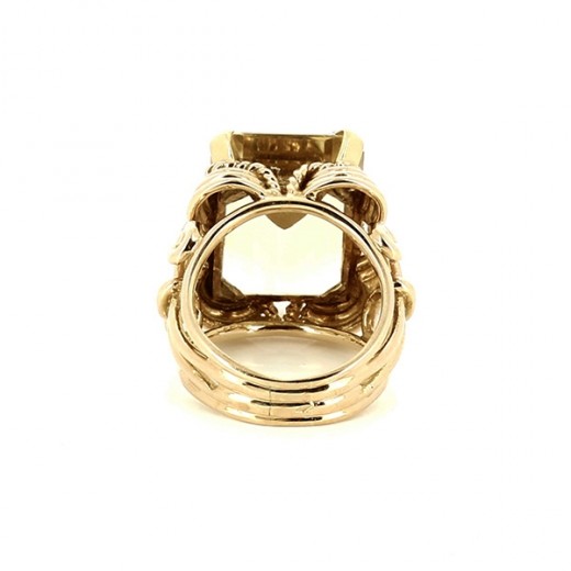 bague pierre jaune