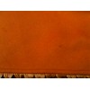 Cape Hermès en cachemire orange et franges en cuir