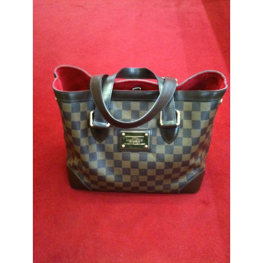 Sac Louis Vuitton Hampstead en toile damier ébène